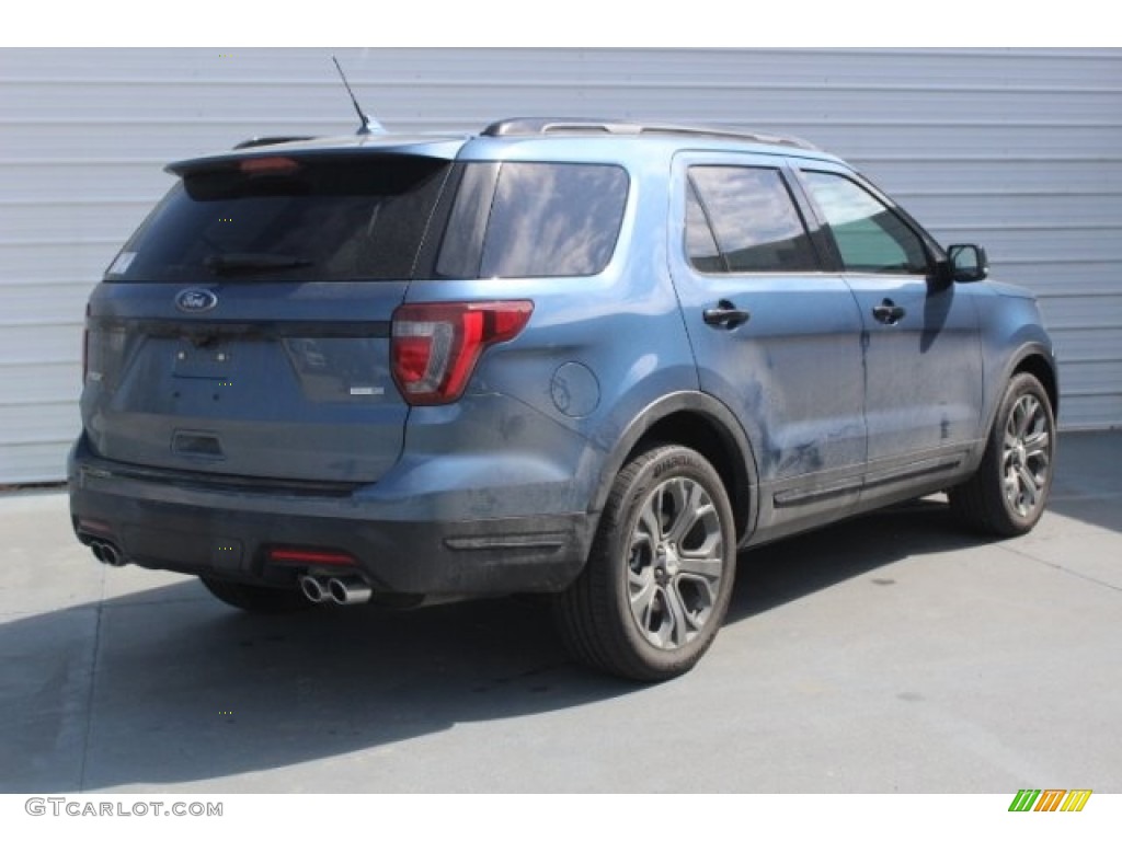 2018 Explorer Sport 4WD - Blue Metallic / Ebony Black photo #8