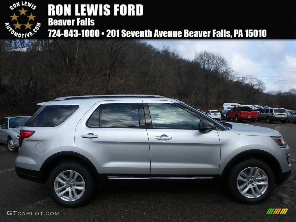 2018 Explorer XLT 4WD - Ingot Silver / Ebony Black photo #1