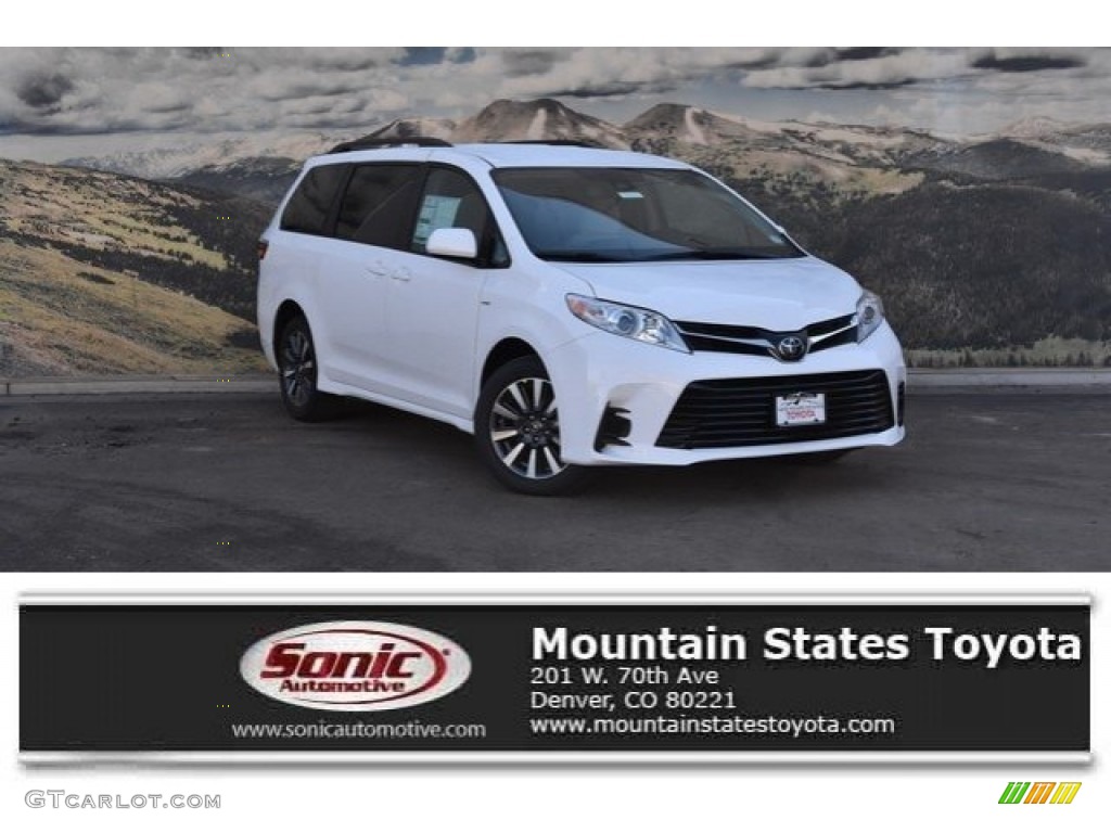 Super White Toyota Sienna