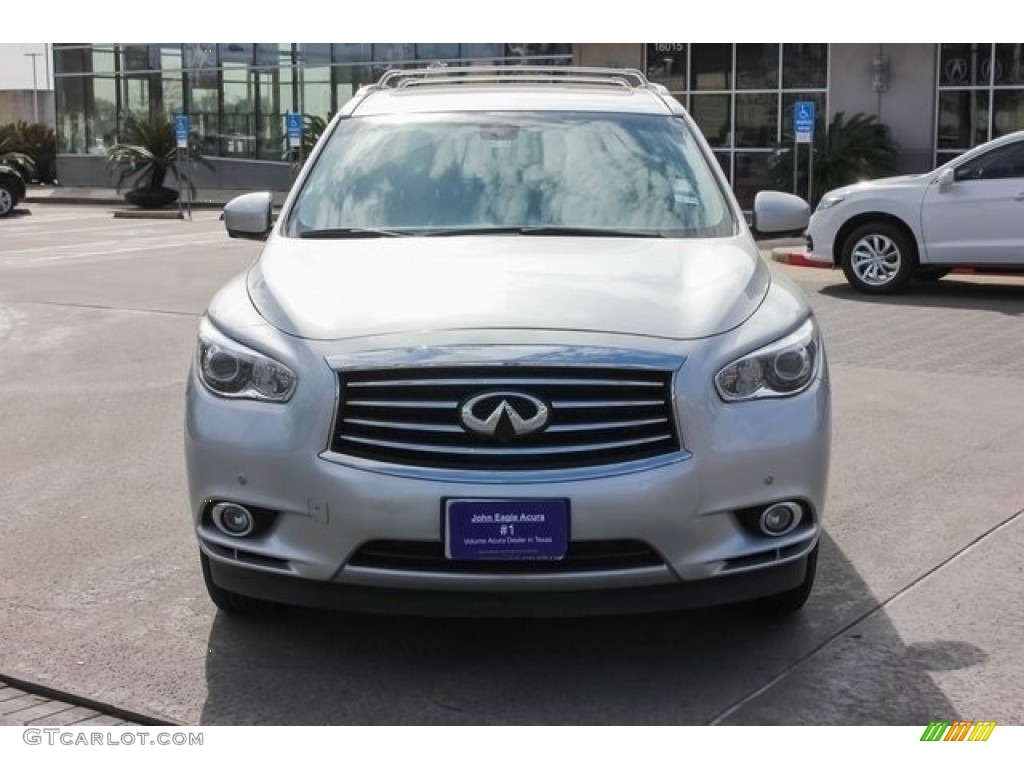2014 QX60 3.5 AWD - Glacial Silver / Graphite photo #2