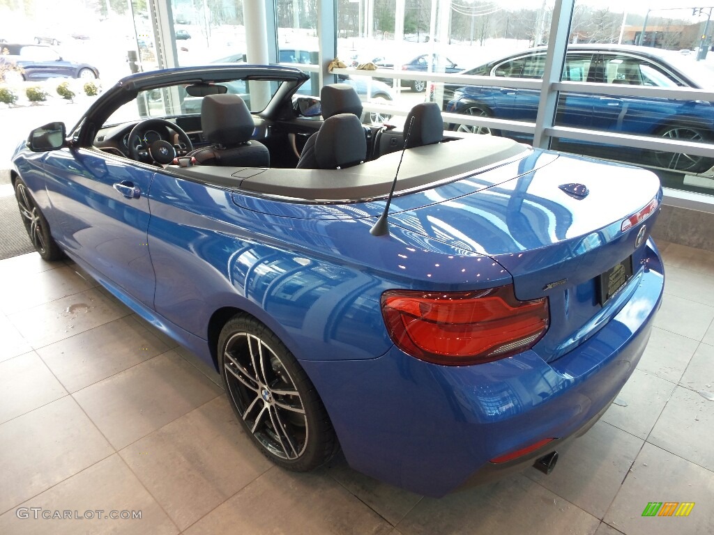 2018 2 Series M240i xDrive Convertible - Estoril Blue Metallic / Black photo #2