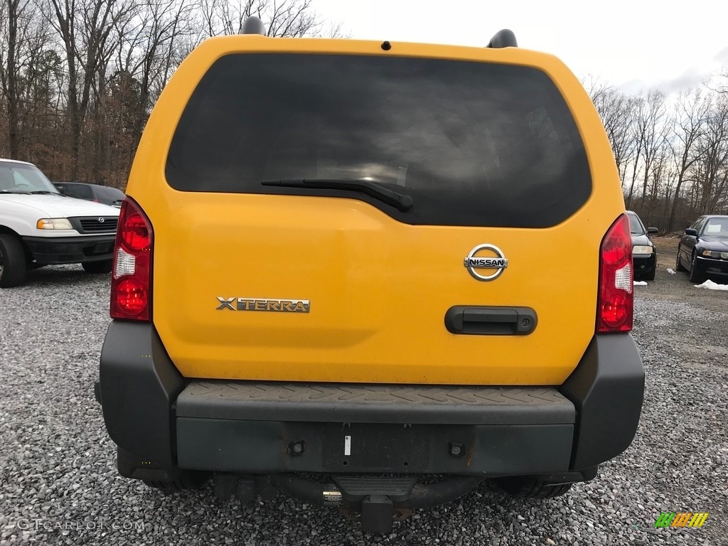 2007 Xterra S 4x4 - Solar Yellow / Steel/Graphite photo #4