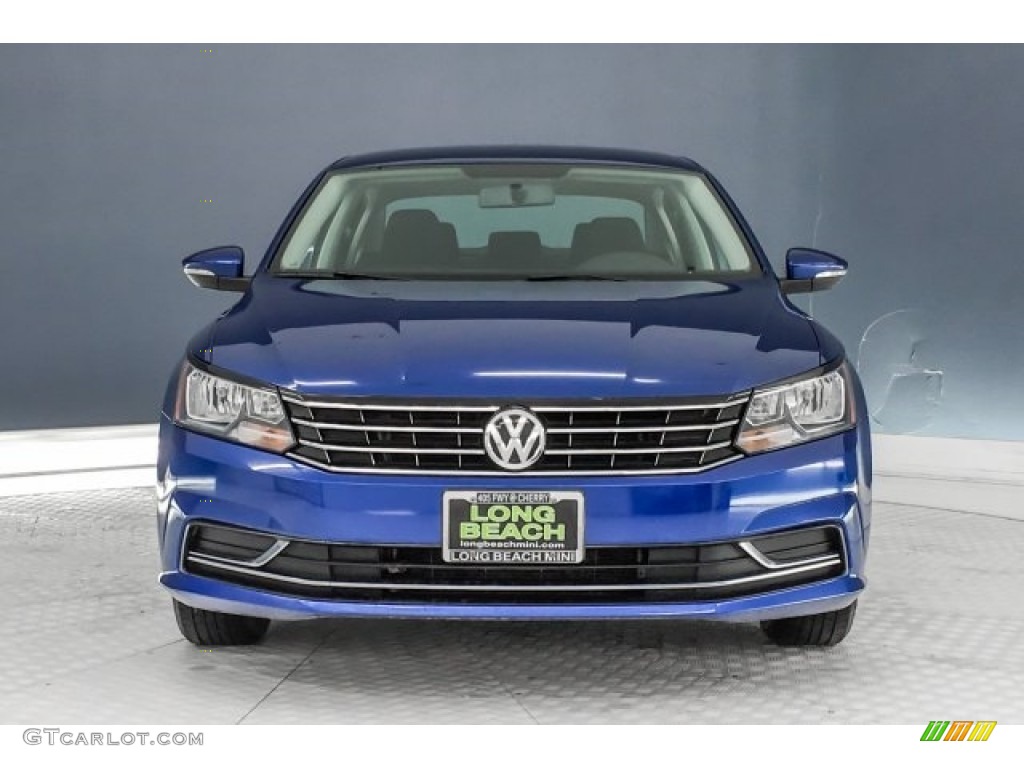 2016 Passat S Sedan - Reef Blue Metallic / Titan Black photo #2