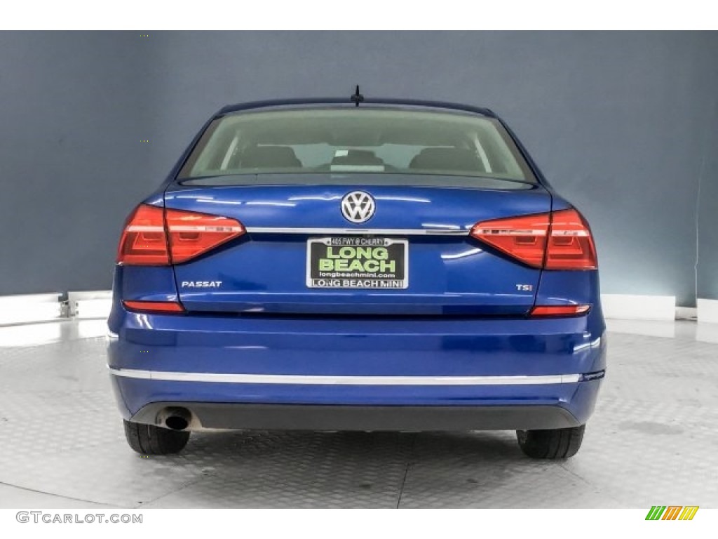 2016 Passat S Sedan - Reef Blue Metallic / Titan Black photo #3