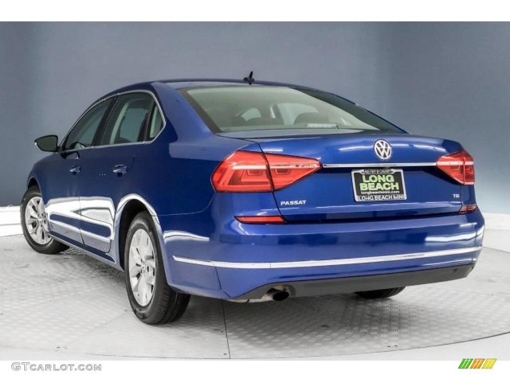 2016 Passat S Sedan - Reef Blue Metallic / Titan Black photo #10