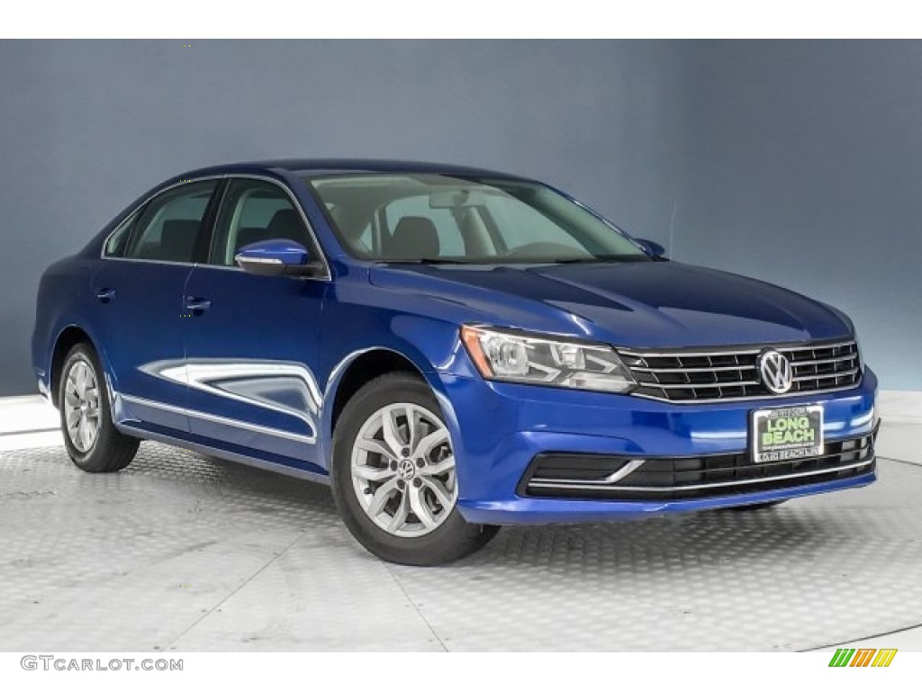 2016 Passat S Sedan - Reef Blue Metallic / Titan Black photo #12
