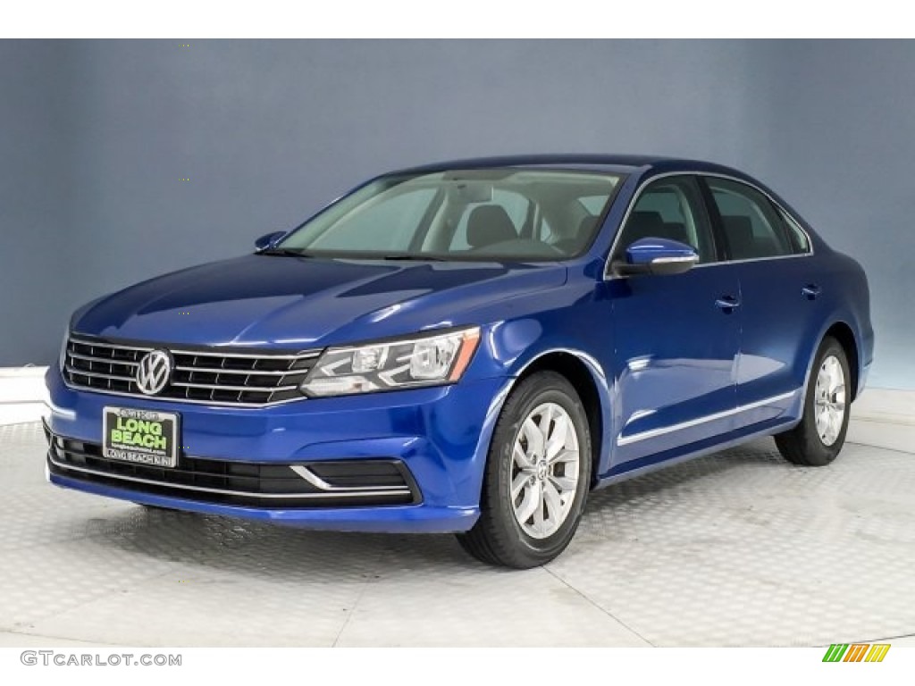 2016 Passat S Sedan - Reef Blue Metallic / Titan Black photo #13