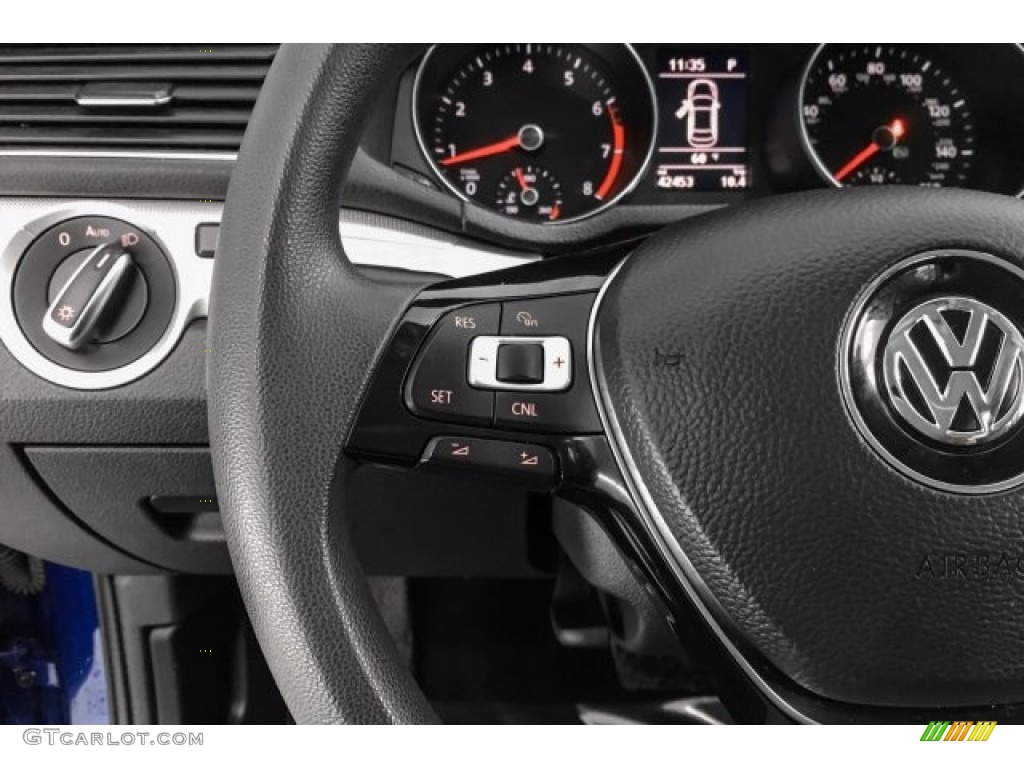 2016 Passat S Sedan - Reef Blue Metallic / Titan Black photo #15