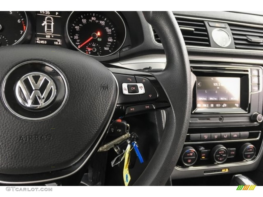 2016 Passat S Sedan - Reef Blue Metallic / Titan Black photo #16