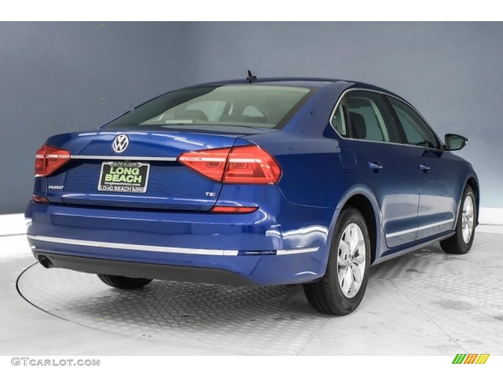 2016 Passat S Sedan - Reef Blue Metallic / Titan Black photo #17