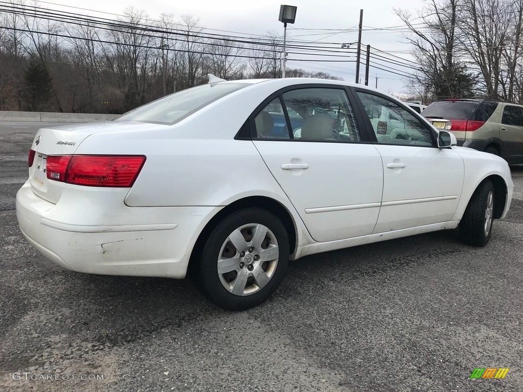 2010 Sonata GLS - Pearl White / Camel photo #3