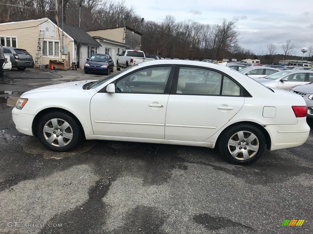 2010 Sonata GLS - Pearl White / Camel photo #6