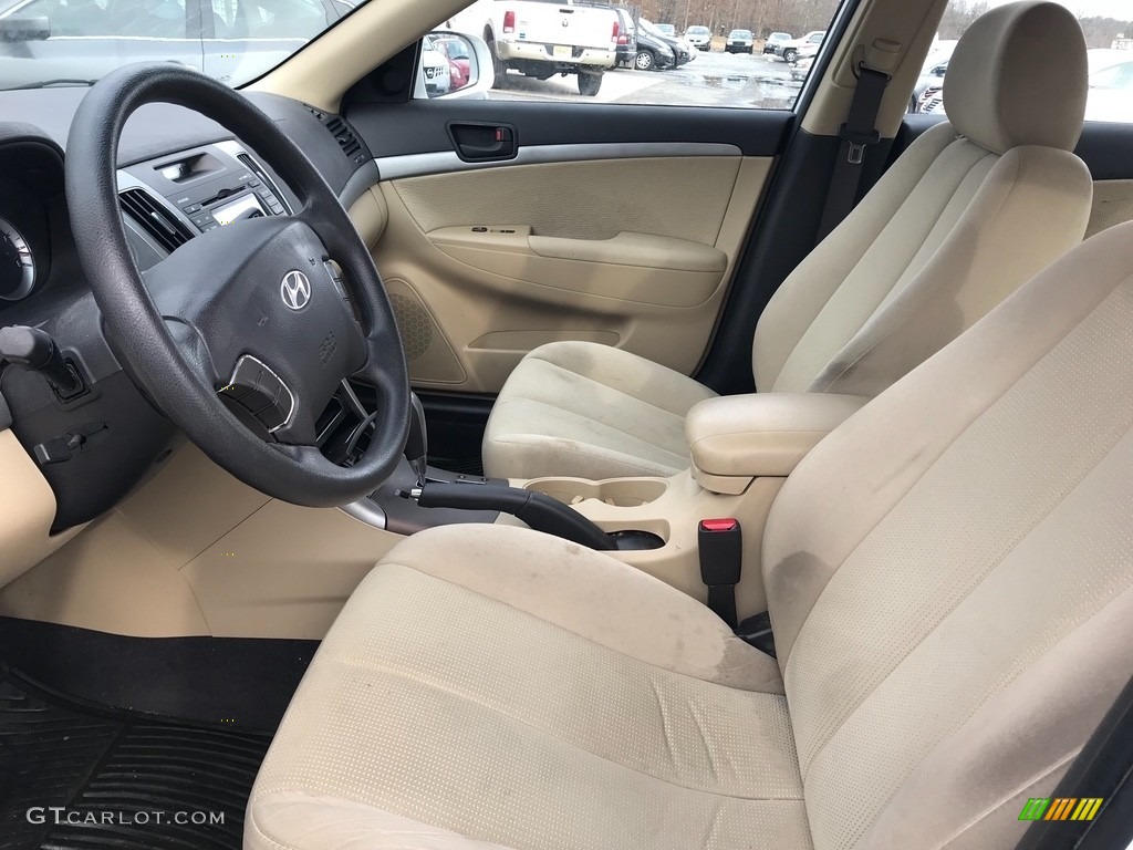 2010 Sonata GLS - Pearl White / Camel photo #7