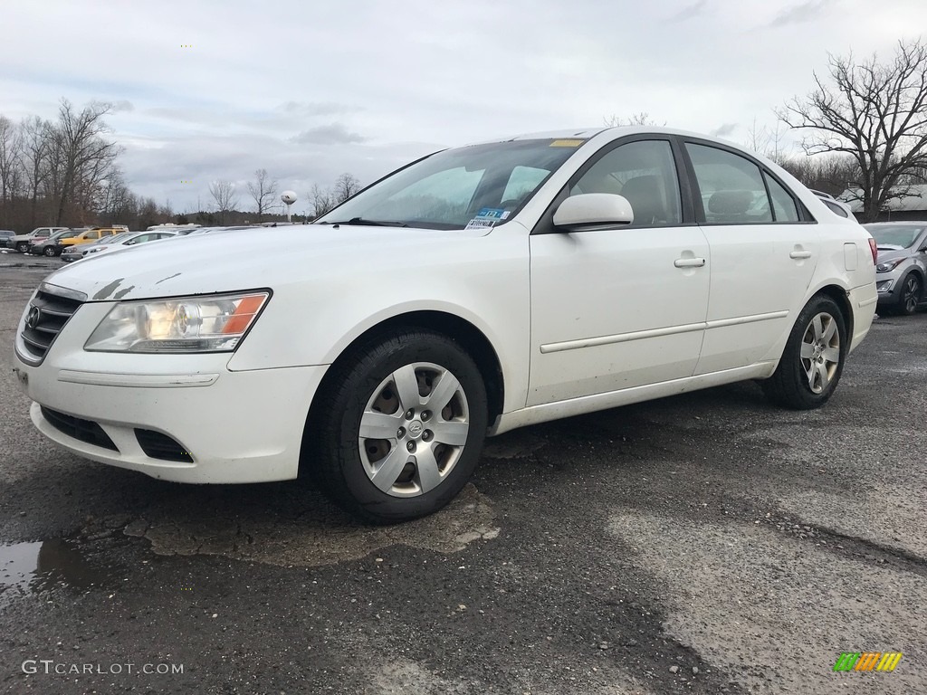 2010 Sonata GLS - Pearl White / Camel photo #12