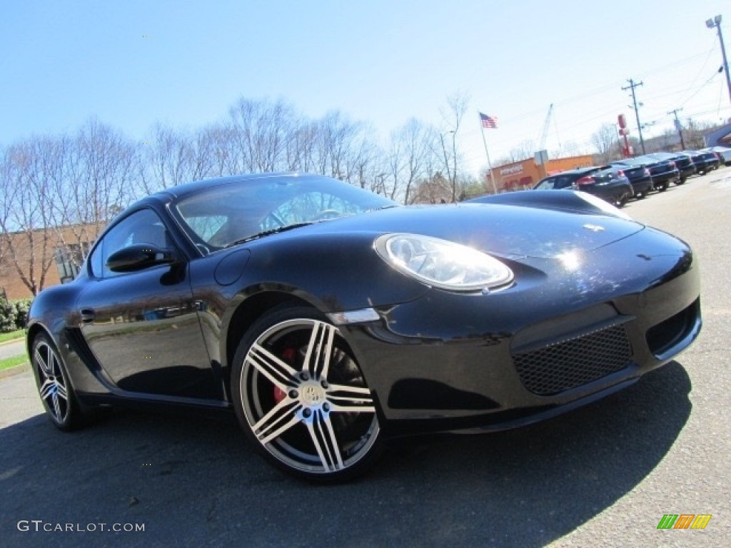 2007 Cayman S - Black / Sand Beige photo #2