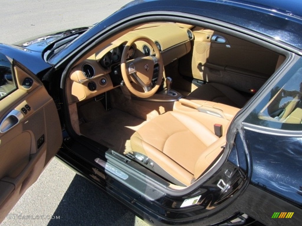 2007 Cayman S - Black / Sand Beige photo #15
