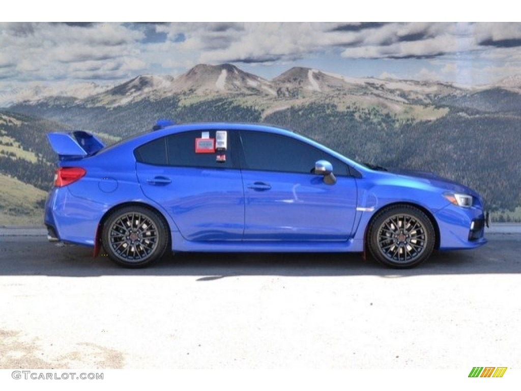 2016 WRX STI - WR Blue Pearl / Carbon Black photo #2