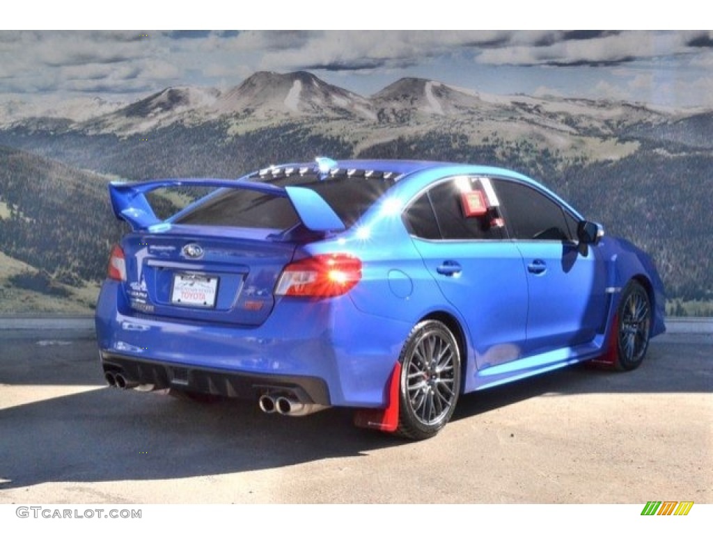 2016 WRX STI - WR Blue Pearl / Carbon Black photo #3