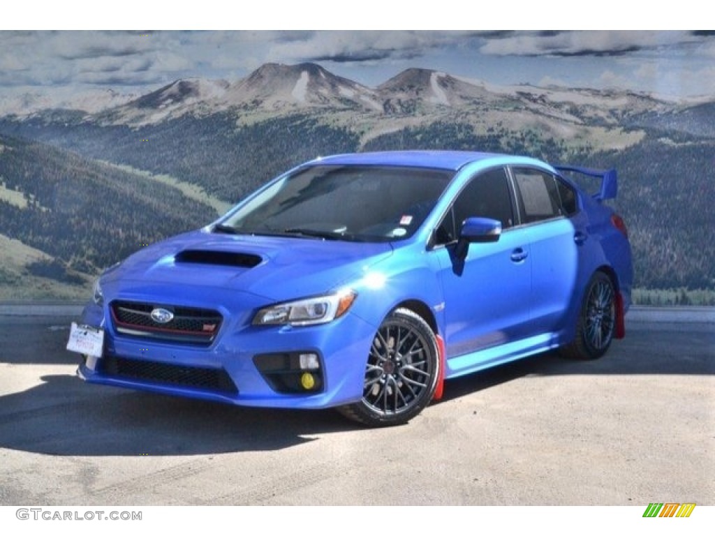 2016 WRX STI - WR Blue Pearl / Carbon Black photo #5