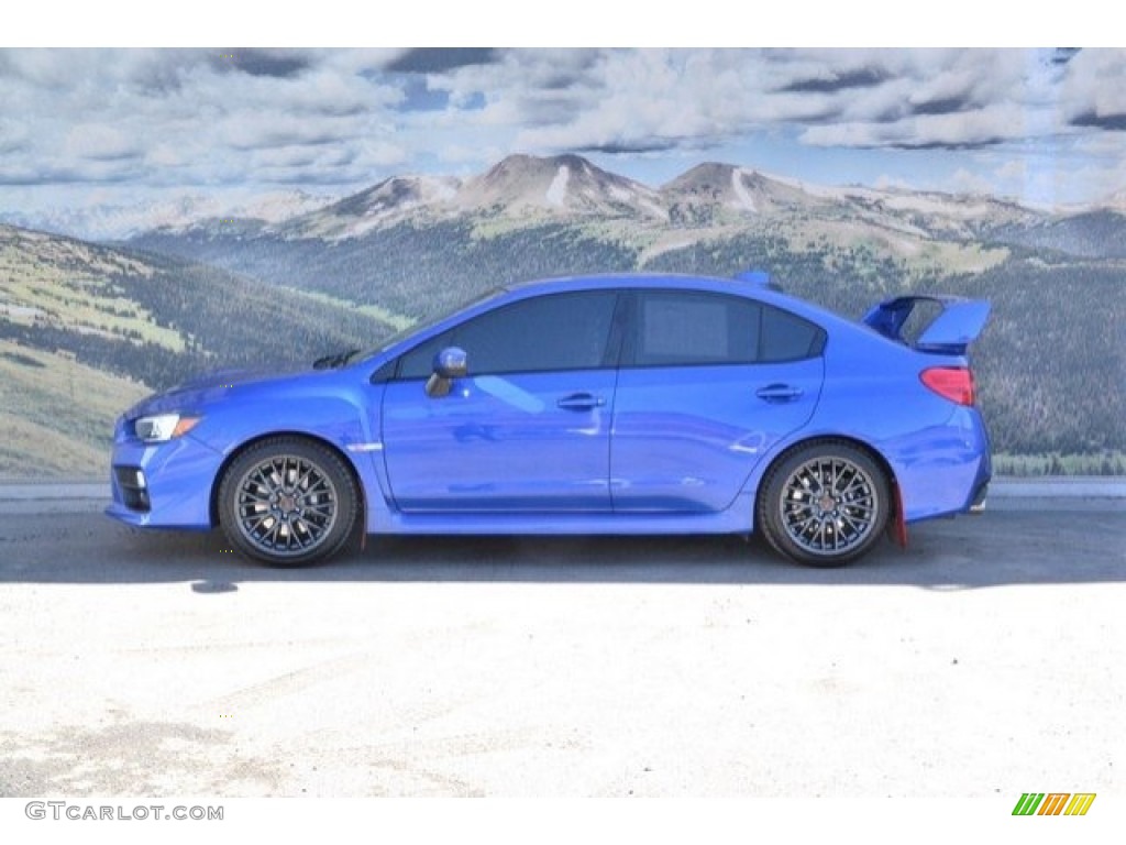 2016 WRX STI - WR Blue Pearl / Carbon Black photo #6