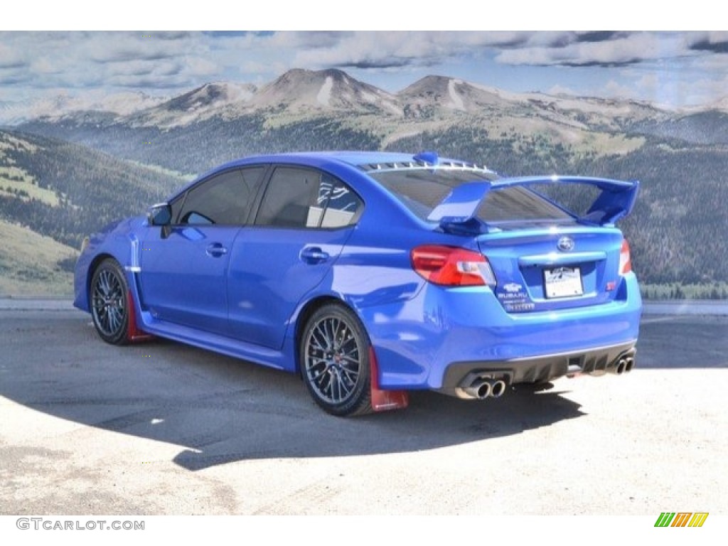 2016 WRX STI - WR Blue Pearl / Carbon Black photo #7
