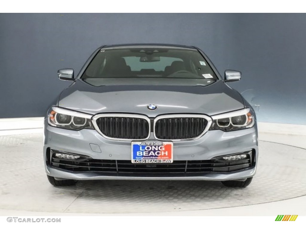 2018 5 Series 530i Sedan - Bluestone Metallic / Black photo #2