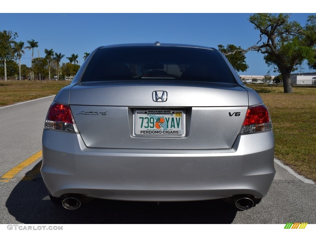 2009 Accord EX-L V6 Sedan - Alabaster Silver Metallic / Gray photo #4