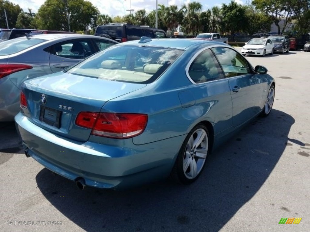 2008 3 Series 335i Coupe - Atlantic Blue Metallic / Cream Beige photo #3