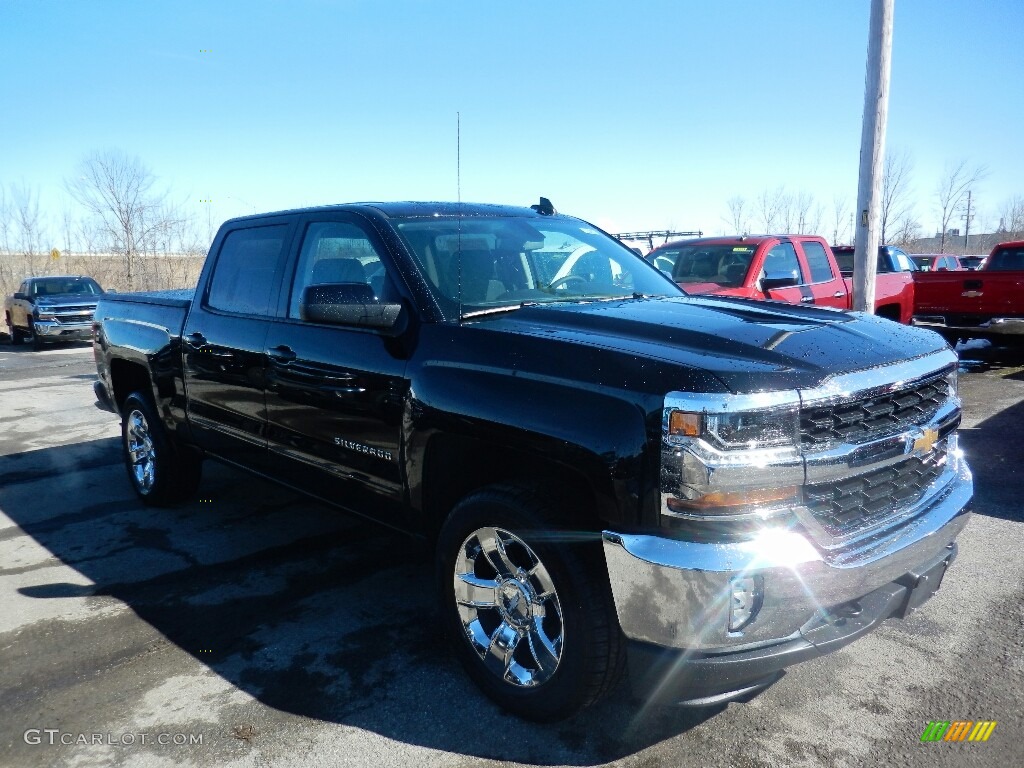 2018 Silverado 1500 LT Crew Cab 4x4 - Black / Jet Black photo #3