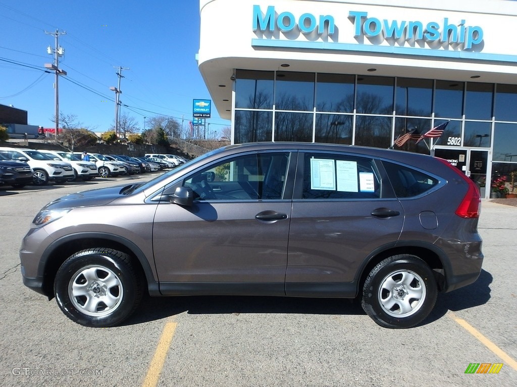 2015 CR-V LX AWD - Urban Titanium Metallic / Black photo #2