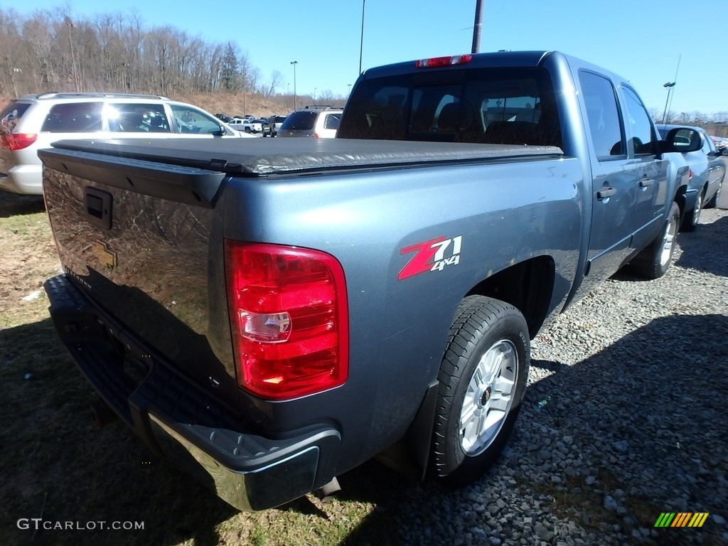 2008 Silverado 1500 LT Crew Cab 4x4 - Blue Granite Metallic / Light Titanium/Ebony Accents photo #4