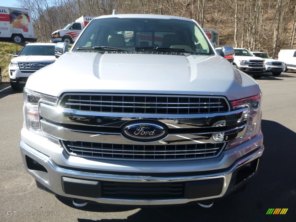 2018 F150 Lariat SuperCab 4x4 - Ingot Silver / Light Camel photo #4