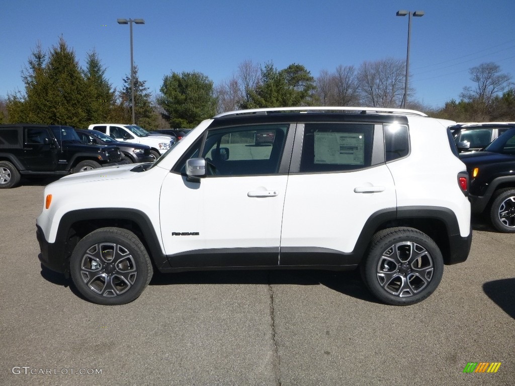 2018 Renegade Limited 4x4 - Alpine White / Black photo #2