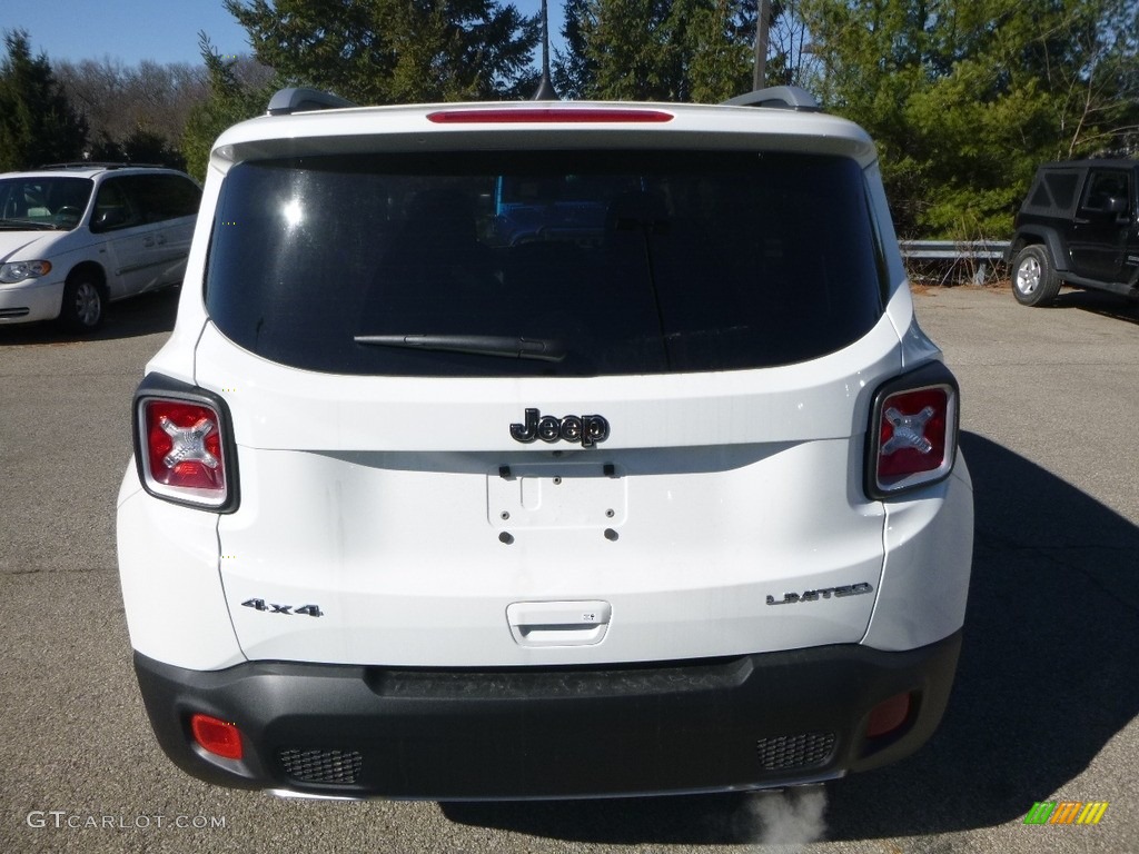 2018 Renegade Limited 4x4 - Alpine White / Black photo #4