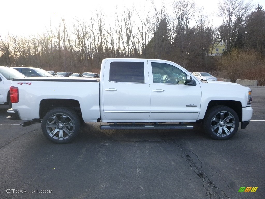 2018 Silverado 1500 High Country Crew Cab 4x4 - Iridescent Pearl Tricoat / High Country Saddle photo #6