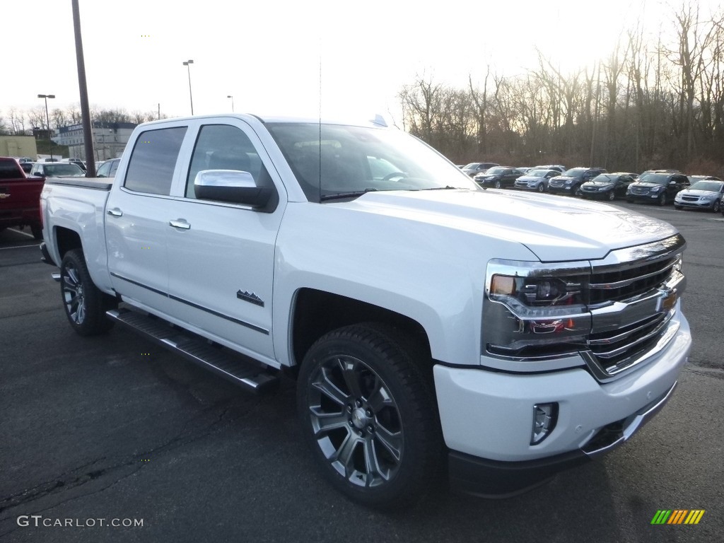 2018 Silverado 1500 High Country Crew Cab 4x4 - Iridescent Pearl Tricoat / High Country Saddle photo #7