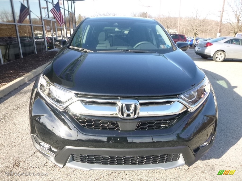 2018 CR-V EX AWD - Crystal Black Pearl / Black photo #6