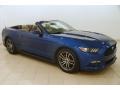 Lightning Blue 2017 Ford Mustang EcoBoost Premium Convertible