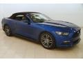 2017 Lightning Blue Ford Mustang EcoBoost Premium Convertible  photo #2