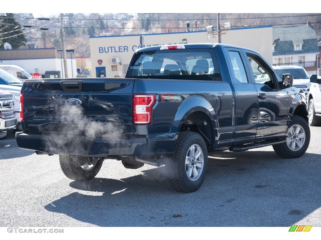 2018 F150 XL SuperCab 4x4 - Blue Jeans / Earth Gray photo #6