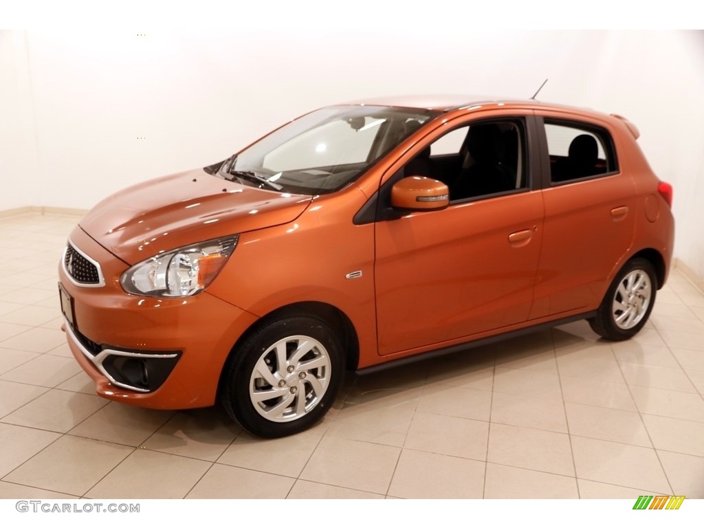 Sunrise Orange 2017 Mitsubishi Mirage SE Exterior Photo #125827283