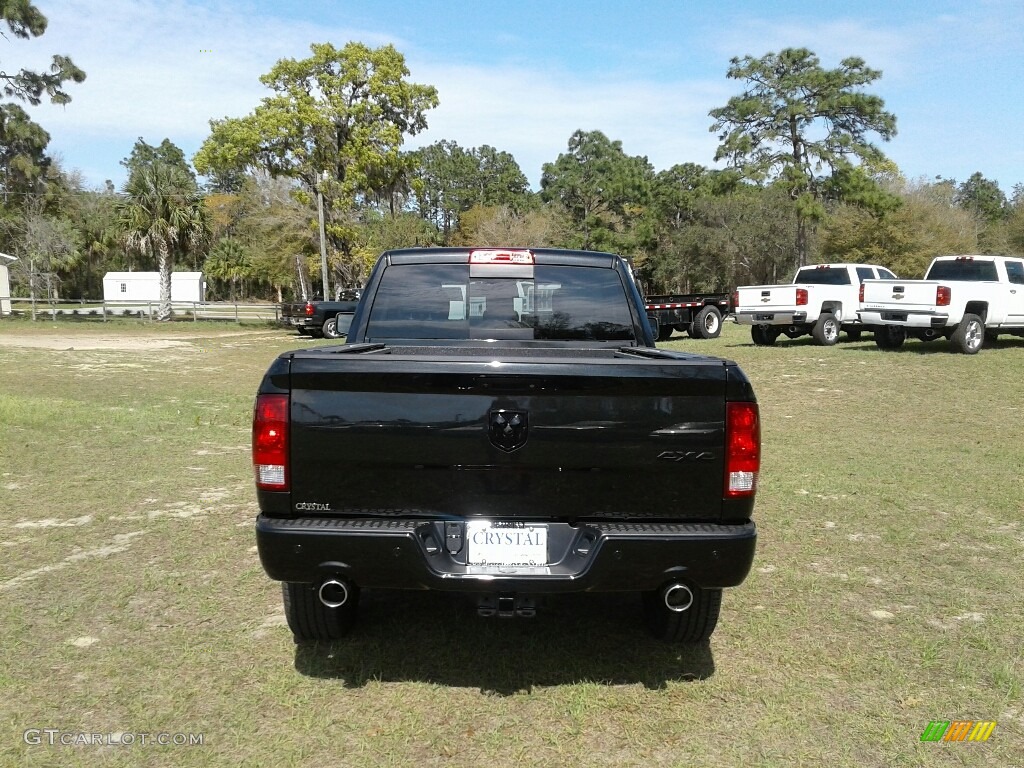 2018 1500 Big Horn Quad Cab 4x4 - Brilliant Black Crystal Pearl / Black/Diesel Gray photo #3