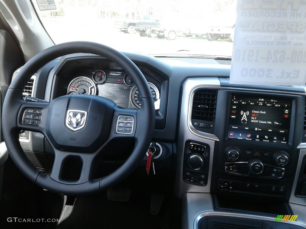 2018 1500 Big Horn Quad Cab 4x4 - Brilliant Black Crystal Pearl / Black/Diesel Gray photo #13