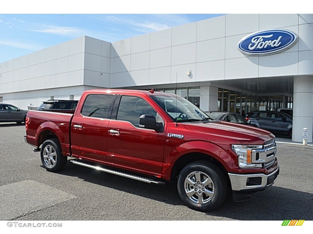2018 F150 XLT SuperCrew - Ruby Red / Earth Gray photo #1
