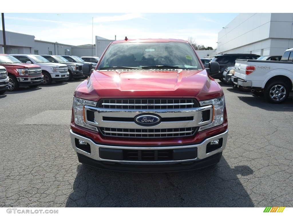 2018 F150 XLT SuperCrew - Ruby Red / Earth Gray photo #4