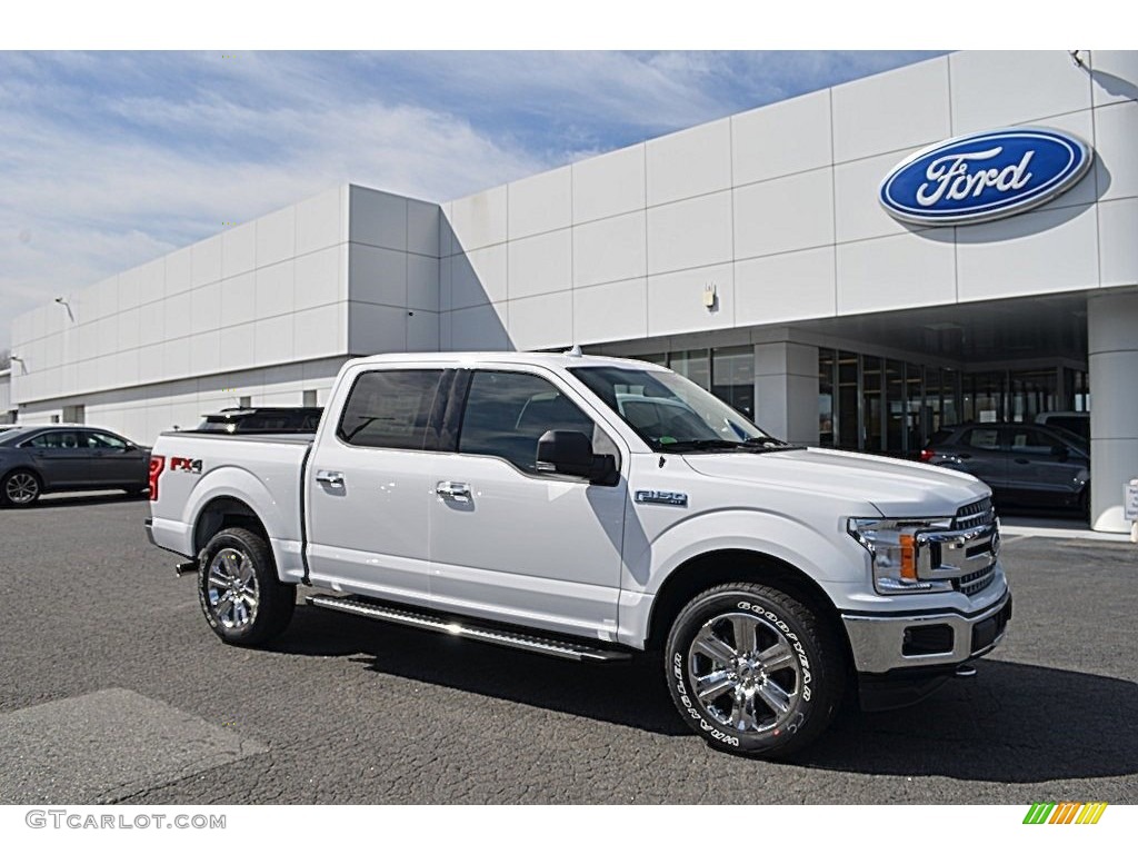 2018 F150 XLT SuperCrew 4x4 - Oxford White / Earth Gray photo #1