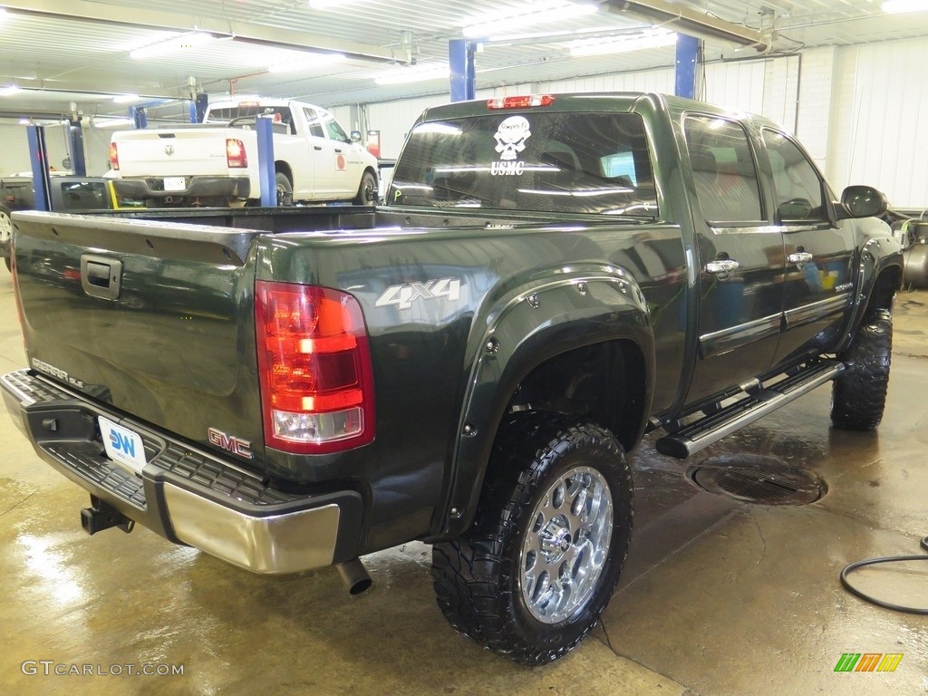 2013 Sierra 1500 SLE Crew Cab 4x4 - Mineral Green Metallic / Ebony photo #11