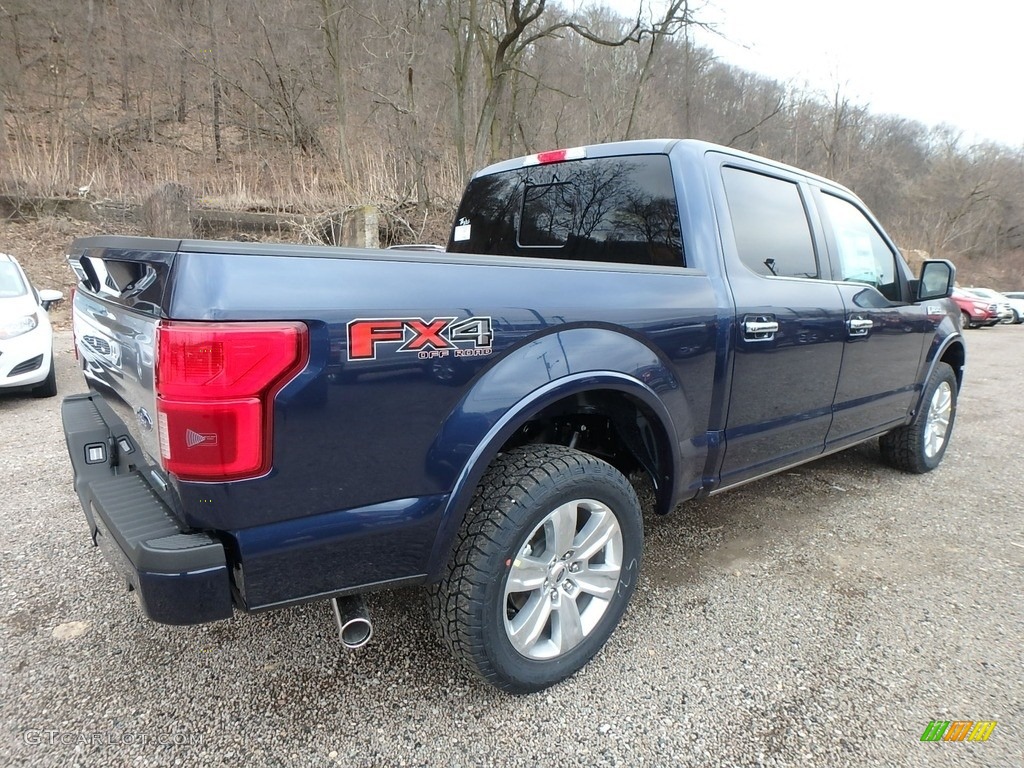 2018 F150 Platinum SuperCrew 4x4 - Blue Jeans / Dark Marsala photo #3