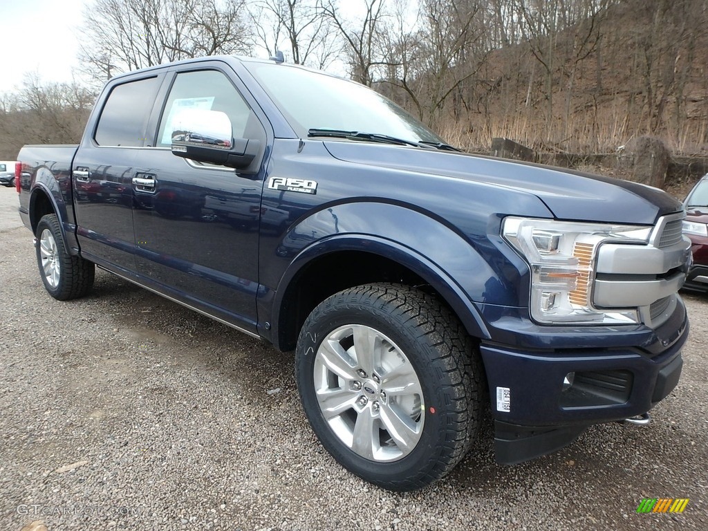 2018 F150 Platinum SuperCrew 4x4 - Blue Jeans / Dark Marsala photo #9