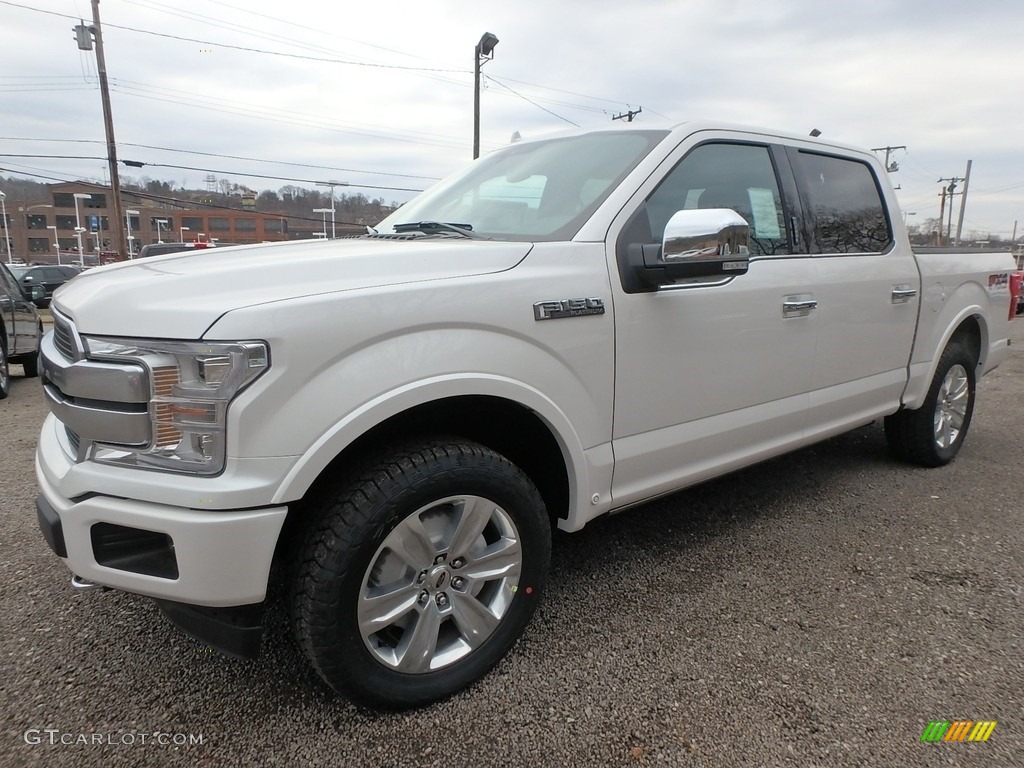 2018 F150 Platinum SuperCrew 4x4 - White Platinum / Black photo #7